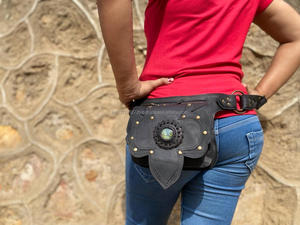 Unisex Leather Hip Pocket <b>Belts</b> Waist Bags Travel <b>Belts</b> Multi Uses Waist Bags Vintage Bags - Product Image 4