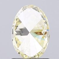 Diamante Amarillo de Laboratorio con Corte Ovalado Premium, Piedra Suelta, Corte Excelente, Alta Claridad, Facetado, Certificado IGI para Joyería