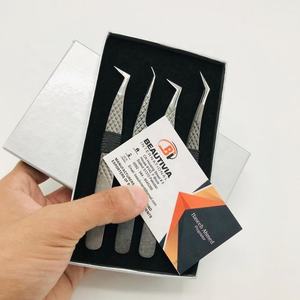 Pinces à extensions de cils professionnelles personnalisables à marque privée, prise en main robuste, testées à la main, en acier inoxydable de qualité chirurgicale - Product Image 5