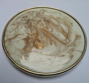 Posavasos de té de resina de madera MDF personalizado, artesanías de calidad hechas a mano, pintura de esmalte bendita agradecida, Decoración de mesa, bebida - Product Image 5