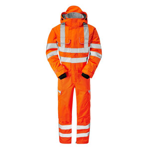 Custom Logo Breathable <b>Overalls</b> Work Coverall for Road Construction Reflective Safety Work Clothing Safety Suits - Product Image 1