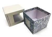 Boîte cadeau rigide en carton avec couvercle et base, emballage personnalisé avec logo