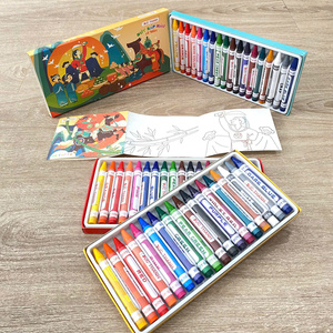 ชุดสีเทียนปลอดสารพิษ 18 สี ชุดสีเทียนหลากสีสำหรับเด็ก ปลอดภัยสำหรับเด็ก - Product Image 1