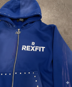 Sudadera con Cremallera de Fabricante Líder, Nuevo Estilo Streetwear, Logotipo Serigrafiado, Pedrería Personalizada, Oversize, Efecto Desgastado por el Sol - Product Image 6