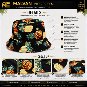 Sombrero de Pescador Personalizado con Estampado Animal, Doble Cara, Cortavientos, para Exteriores, con Graffiti Urbano y Bordado 3D, para Playa, Deportes, Pesca y Uso Casual - Product Image 4