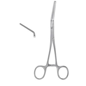 Pinzas Vasculares Periféricas COOLEY Light con Mandíbulas Anguladas a 55 Grados, Longitudes 3.5/4.4/7cm, Longitud Total 16.5cm/17.1cm/17.8cm ZETOMEDPRO - Product Image 1