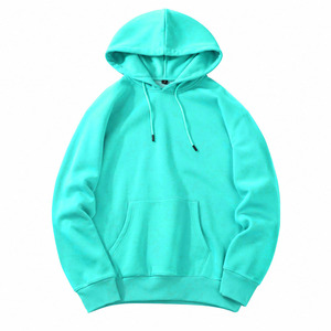 Sudadera con Capucha Azul Marino para Hombre, Corte Holgado, Felpa Francesa de Algodón, Informal, con Bolsillo Delantero, para Invierno, de Secado Rápido - Product Image 2