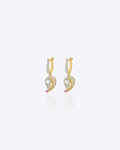 Auric Dewdrop <b>Earrings</b> Elegant <b>Gold</b> Tone Teardrop Statement <b>Dangle</b> <b>Earrings</b> for Women Party Wedding Evening Fashion Jewelry Gift - Product Image 2