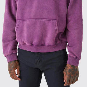 Sudadera con Capucha de Corte Regular con Lavado Ácido y Efecto Tie-Dye Urbano |   Ropa Urbana Moderna Estilo Grunge, 100% Algodón, Unisex, Invierno, 370g - Product Image 4