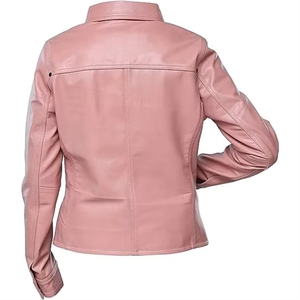 Chaquetas de cuero para motocicleta, personalizadas en colores y con logotipo, para hombre, en oferta, premium, a prueba de viento, con cierre de cremallera. - Product Image 2