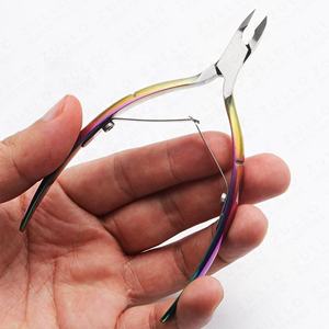 Coupe-cuticules professionnel en acier inoxydable arc-en-ciel de qualité supérieure, à mâchoires affûtées, pour manucure et pédicure, avec logo OEM - Product Image 6