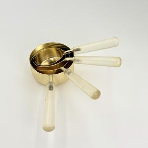 Utensilios de Cocina de Acero Inoxidable para Medir, Cucharas Medidoras, Tazas Medidoras con Mango de Resina, Producto Superventas - Product Image 2