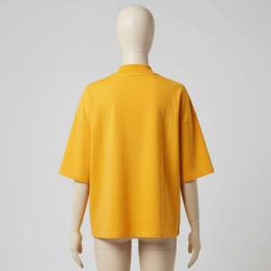 T-shirt personnalisé avec logo, 100% coton, col rond, coupe ample, épaules tombantes, streetwear, t-shirt graphique court et surdimensionné pour homme - Product Image 6