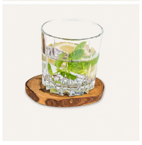 Handcrafted <b>Rustic</b> Natural Olive Wood Coasters Set Sustainable Eco-Friendly Wooden Drink Coasters For <b>Coffee</b> <b>Table</b> Protection - Product Image 4