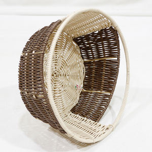 Natural Woven Oval-Shaped Rattan Baskets With Handles, Decorative Storage for Home Decor & Countertop Display - Product Image 4