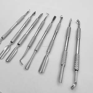 Empujador de Cutículas Profesional de Acero Inoxidable 420, Doble Punta, Reutilizable, Personalizable OEM, para Manicura y Pedicura - Product Image 2