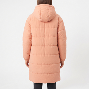 Manteau d'hiver matelassé léger à capuche pour femme, long et chaud, style décontracté, vente en gros - Product Image 6