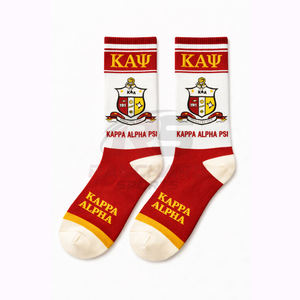 Chaussettes brodées de haute qualité pour les fraternités grecques, idéales pour les organisations et événements universitaires - Product Image 1