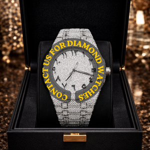 Reloj de Diamantes Moissanite de Alta Calidad para Parejas, Conjunto de Relojes de Pulsera de Lujo con Piedras Brillantes, Reloj Unisex Personalizado - Product Image 2