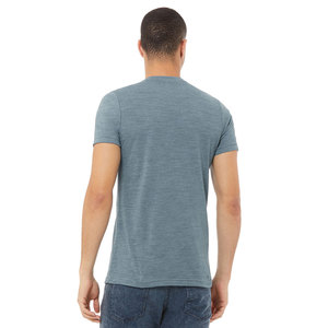 Bella Canvas cuello en V camisetas transpirable lujoso tejido Denim unisex Jersey Camiseta ajustada personalizada camisetas impresas - Product Image 3