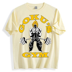 เสื้อยิมผู้ชาย GO HARD GO HOME ปรับแต่งได้ คุณภาพสูง ผ้าฝ้าย 95% สแปนเด็กซ์ 5% พิมพ์ลายเรียบ สีและขนาดตามสั่ง ชุดกีฬา - Product Image 3