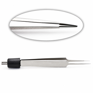 Pince à baïonnette bipolaire de style Yasargil, instrument chirurgical de classe I avec connecteur noir - Product Image 5