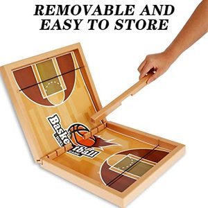 Jeu de table de hockey rapide en bois pour duel de fléchettes, jeux de société interactifs pour enfants, adultes et famille - Product Image 2