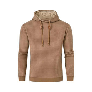 Pull à capuche pour homme, coupe classique, en tissu tricoté 100 % polyester 300g, respirant, imperméable, coupe-vent et écologique, idéal pour l'hiver - Product Image 1