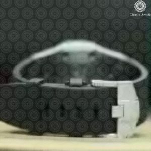 Charm Jewells Montre en or jaune 38 mm à quartz analogique avec cadran rond et fermoir pliant lumineux, mode unisexe - Product Image 3