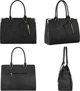 Premium Handmade Leather Crafts Square Pattern Customizable Cut Style Women <b>Handbag</b> for Office Work Travel Shopping Casual Use - Product Image 5