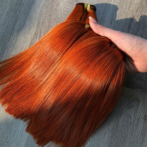 Haute qualité 100% vietnamien cheveux bruts Bundle couleur Orange clair os droit Super qualité en gros Extensions de cheveux humains - Product Image 2