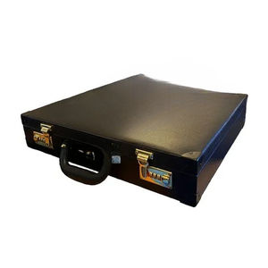 Estuche rígido personalizado para mandil y collar de regalia masónica, maletín de cuero suave con cierres metálicos, MDF de 2 mm, hebillas de plástico de 5 mm, cinturones elásticos. - Product Image 1