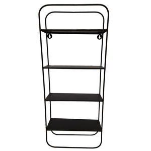 Elegant Standing Iron Modern Adjustable Heavy Duty Non-Folding Multifunction Large Kitchen Spice Storage <b>Rack</b> with Glass Shelves - Product Image 6