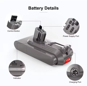 Batterie amovible TPCELL pour aspirateur <span class=keywords><strong>Dyson</strong></span> <span class=keywords><strong>V11</strong></span>/V15, cellule TABLESS 4/5Ah, compatible <span class=keywords><strong>V11</strong></span> Absolute, <span class=keywords><strong>V11</strong></span> <span class=keywords><strong>Animal</strong></span>, <span class=keywords><strong>V11</strong></span> Fluffy <span class=keywords><strong>Extra</strong></span> - Product Image 3