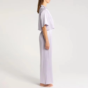 Pijamas de Mujer de Manga Larga con Rayas, Conjunto de 2 Piezas, Ropa de Dormir, Venta al Por Mayor Personalizada de Fábrica - Product Image 5