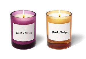 Luxury Glass Candle Jar Eco-Friendly Pillar Shape Home Decoration Hot Selling Designer Musk Scented Wax Candle with Metal Lid - Product Image 3