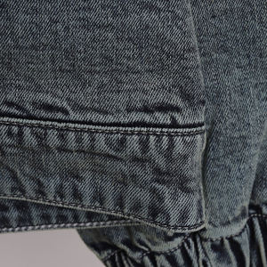 Vintage Washed <b>Denim</b> Winter Unisex Hoodie Custom Logo Oversized Boxy Fit Zipper Hooded <b>Jacket</b> Streetwear Essential - Product Image 4