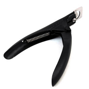 Cortador de Uñas Acrílicas Profesional, Cortador de Uñas de Gel, Herramienta Duradera y Afilada para Manicura y Pedicura, Color Negro, para Uso en Salón y en Casa - Product Image 1