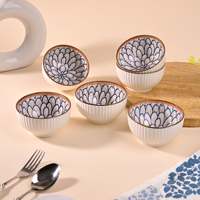 Ensemble de 6 bols en porcelaine Kairaus, écologiques, minimalistes, inspirés du jasmin, petits bols en céramique pour soupes et mélanges, pour cadeaux