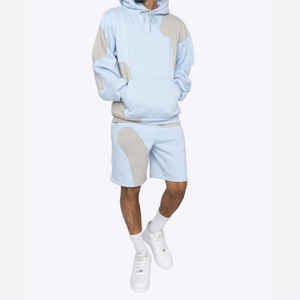 Conjunto Deportivo para Hombre, con Capucha, de Forro Polar Grueso, sin Cordones, con Logotipo Personalizado, 100% Algodón, para Invierno, Trabajo, Casual y Deportes - Product Image 4