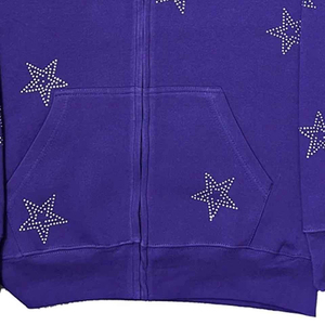 Sudadera con Pedrería Personalizada, Sudadera Brillante con Cristales, Ropa Urbana de Moda, Sudadera de Algodón de Alta Calidad - Product Image 4
