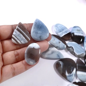 โอปอลสีน้ำเงินโอวีฮี คริสตัลหลวมแบบคาโบชอง ใช้สำหรับงานฝีมือ ของตกแต่ง และอื่นๆ อีกมากมาย อัญมณีขายส่ง คริสตัลสำหรับตกแต่งบ้าน - Product Image 2