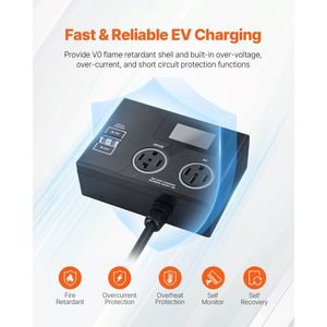 Répartiteur de distribution d'alimentation intelligent NEMA 14-30 avec 3 indicateurs LED couleur pour sèche-linge et VE 240V - Product Image 5