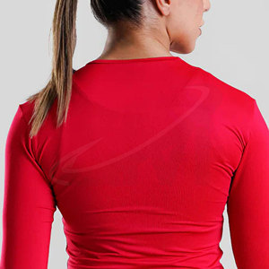 Camiseta de compresión para mujer, ropa deportiva personalizada para correr, gimnasio y entrenamiento físico, top de compresión para mujer OEM - Product Image 5