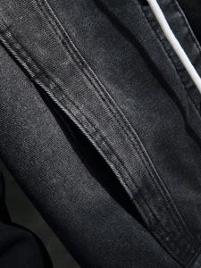 Chaqueta de Mezclilla Personalizada para Hombre, Sin Capucha, Cuello Alto, Logotipo Frontal, Detalle de Botones, Diseño Impreso, Talla Personalizable, 100% Algodón - Product Image 3