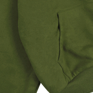 Sweat à capuche double couche en coton personnalisé avec logo, nouvelle mode, coupe ample, épais, zippé, en molleton bouclette brodé pour l'automne - Product Image 2