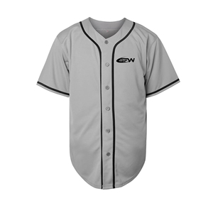 Camiseta de Béisbol Unisex de Manga Corta, Color Gris Sólido, Transpirable, de Poliéster, Ropa Deportiva Atlética, Corte Regular, para Todas las Temporadas - Product Image 2