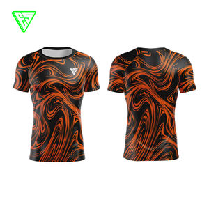 Rashguard de Compresión para MMA y BJJ, Diseño OEM, Impresión Digital Personalizada, Transpirable, de Secado Rápido, Antibacterial, Ecológico, Unisex - Product Image 1