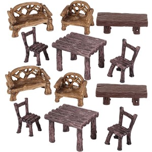 Ensemble miniature de jardin zen en teck artisanal avec design de sable raclé - Vente en gros - Product Image 2