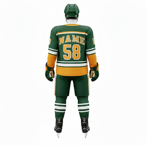 Uniforme de Hockey sobre Hielo OEM en Oferta |   Camiseta de Hockey con Logotipo Personalizado, 100% Poliéster, Transpirable e Impresa |   Ropa Deportiva Unisex para Equipos - Product Image 2